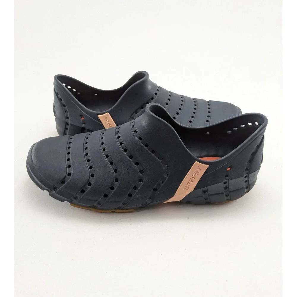 Unisex Sperry Top Sider Water Strider Navy Blue Pink Slip On Shoes Size 9M 10W